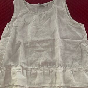 White Sleeveless Top